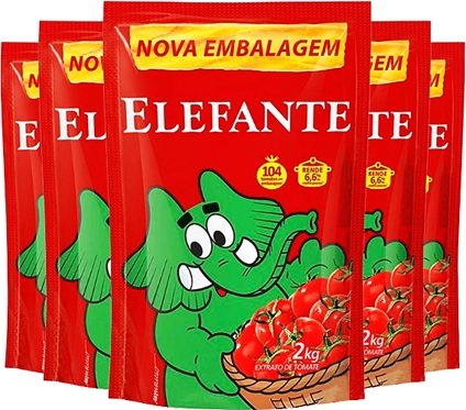 molho, extrato de tomate elefante, cargill food service, tomate