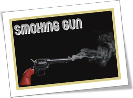 smoking gun, pistola fumegante, arma fumegante, prova conclusiva