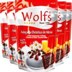 wolfs adoçante dietético em pó para sucos, café, bolos, biscoitos, refrescos, wolf