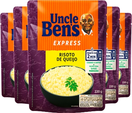 risoto de queijo, uncle bens, arroz, express, refeição