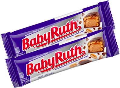chocolate importado baby ruth com amendoim e caramelo