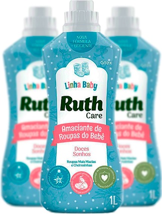 ruth care amaciante de roupas de bebê doces sonhos linha baby