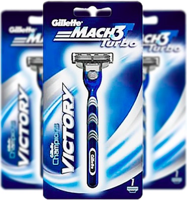 aparelho de barbear gillette mach 3 turbo victory barba bigode