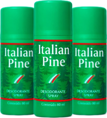 desodorante spray italian pine desodorante spray italian pine, antitranspirante, DM indústria farmacêutica ltda, hypermarcas