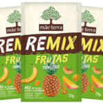 remix mãe terra, mix de frutas secas e castanhas remix mãe terra, mix de banana, uva, abacaxi, manga e castanhas de caju