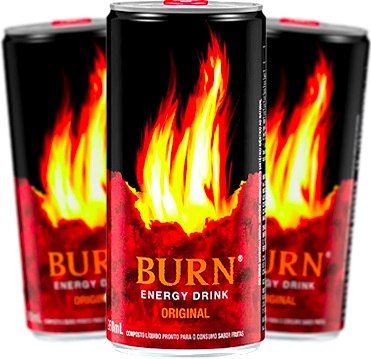 latas de bebida energética energy drink burn, energéticos, drinques