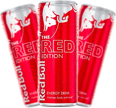 red bull the red edition energy drink bebida energética