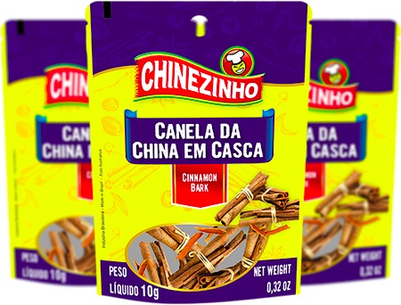 canela da china em casca, cinnamon bark, marca chinezinho, especiarias
