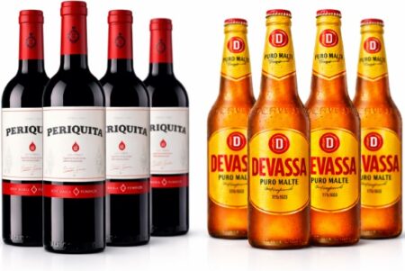garrafas de vinho periquita e cerveja devassa, palavrões em inglês